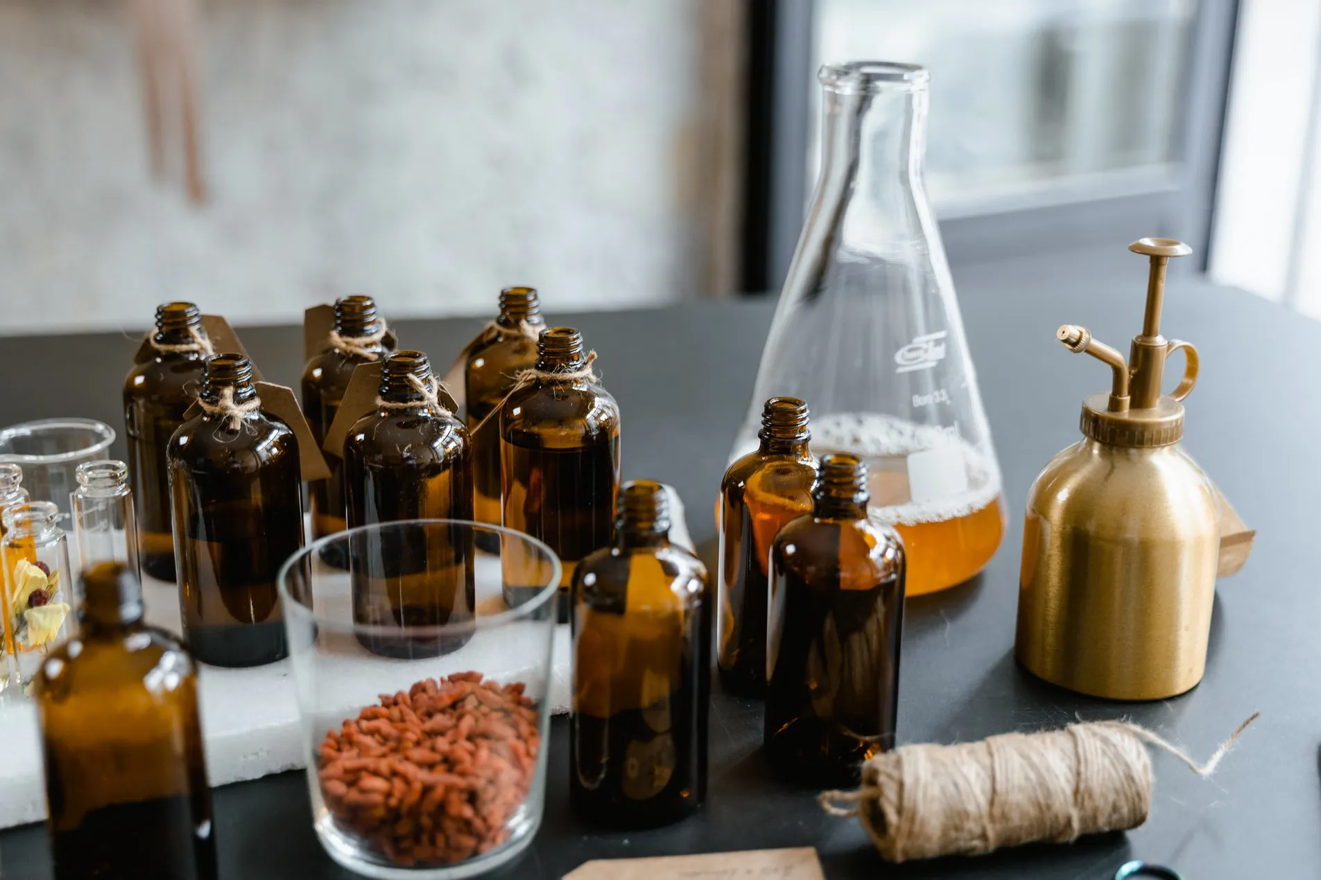 Laborflaschen für die Rezepturentwicklung