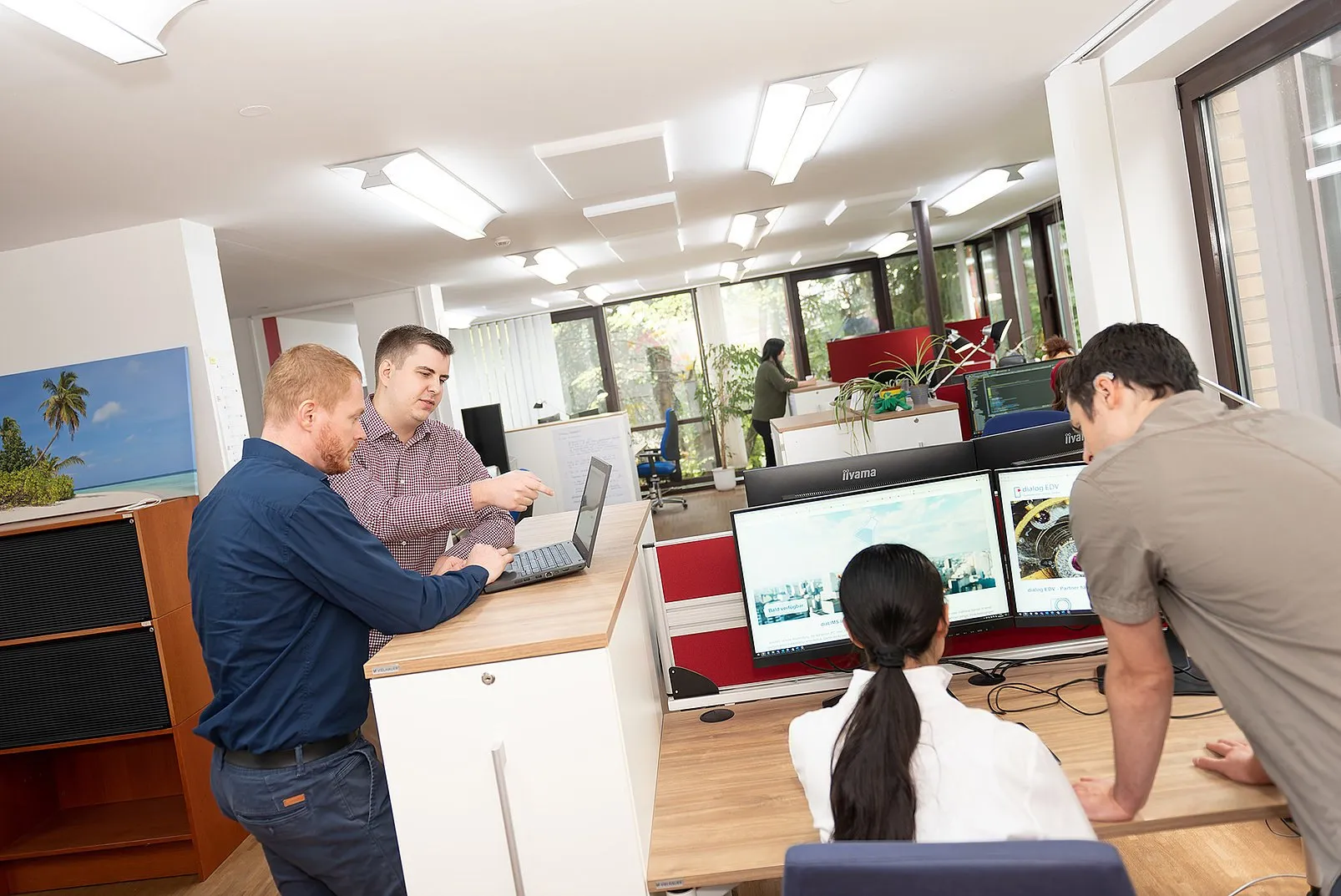 Team der Qualitätssicherung bei dialog EDV